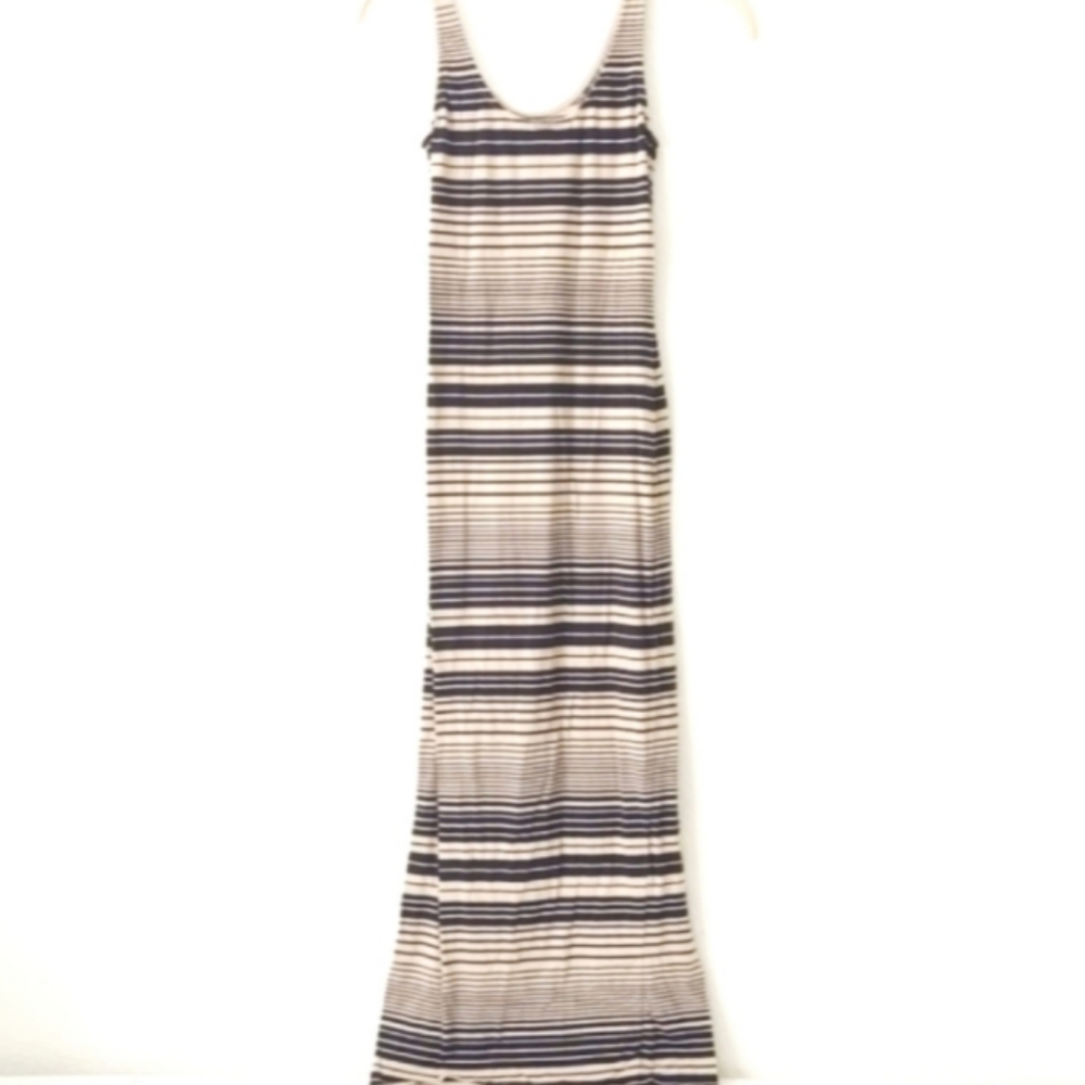 Moda International Striped Maxi Dress in B…